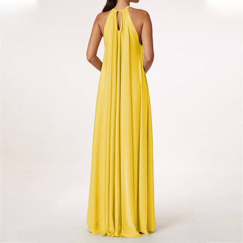 Women's Fashion Elegant Halter Loose Dress