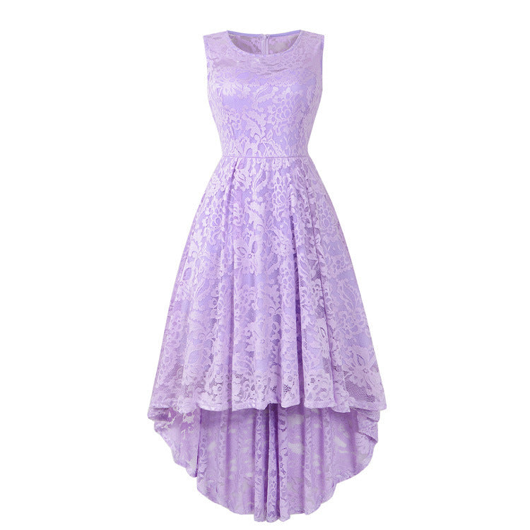 Women's summer sleeveless lace dress