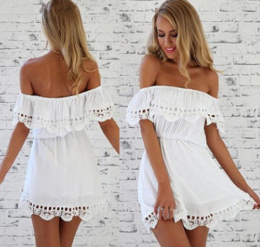 Women's Off Shoulder Lace Dress