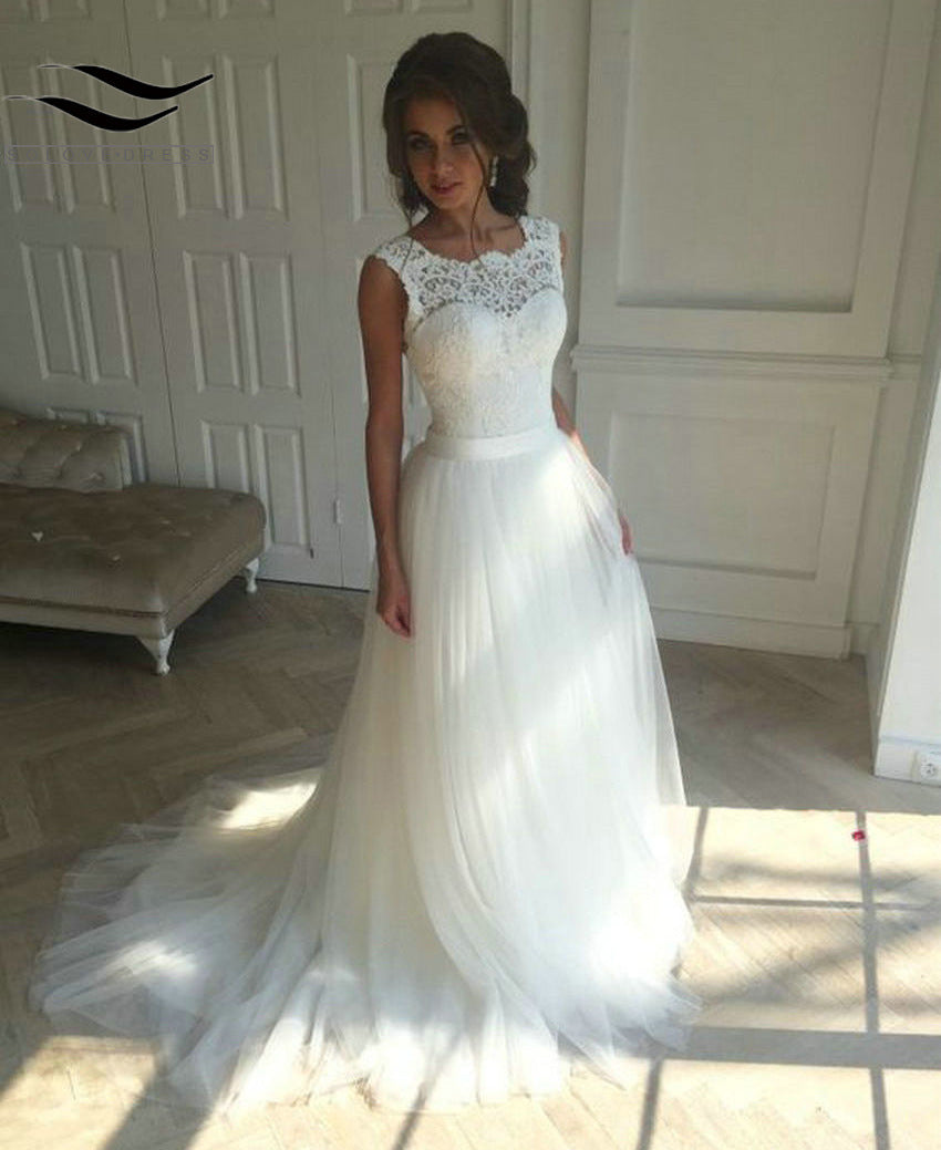 Ladies Party Dress Mid-length Noble White