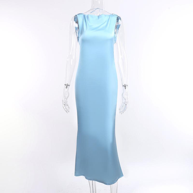 Fashion Ladies Mid Length One Step Dress