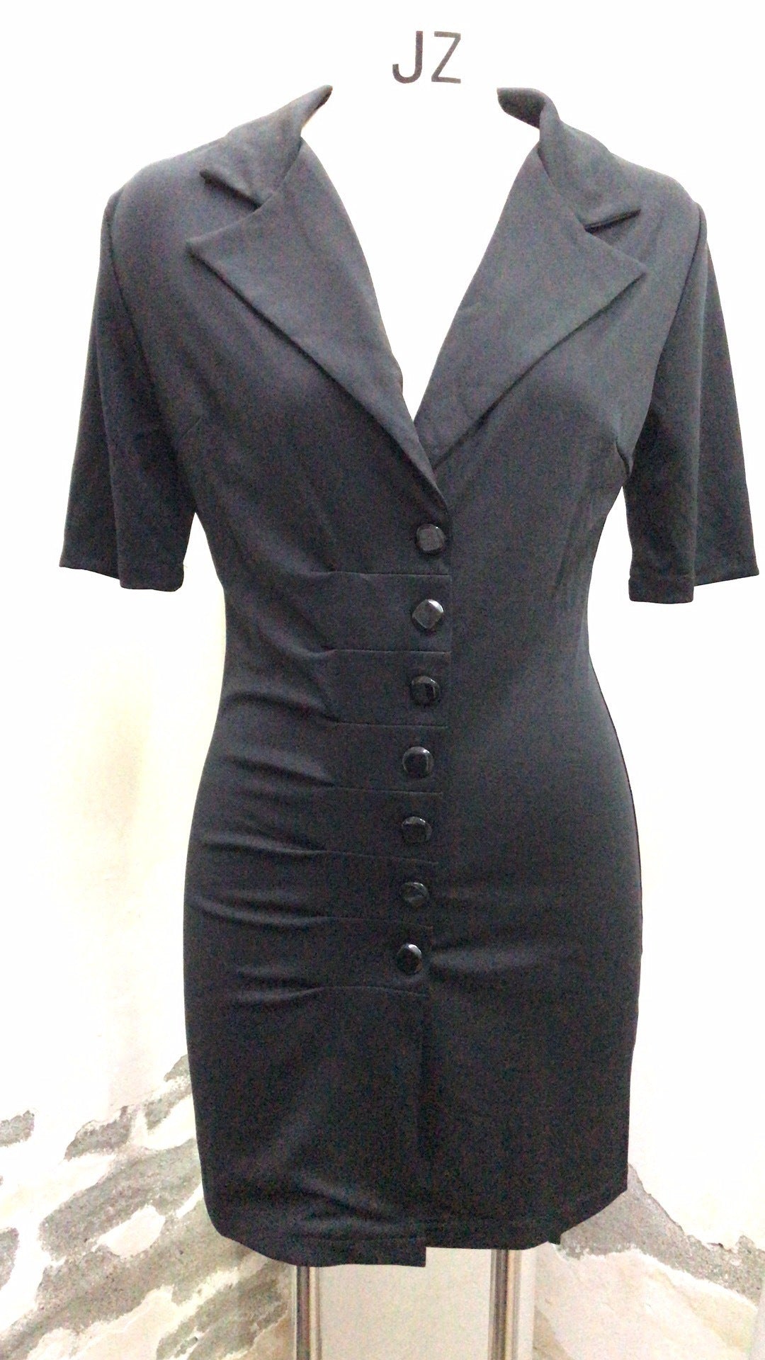 OL irregular ladies suit collar dress