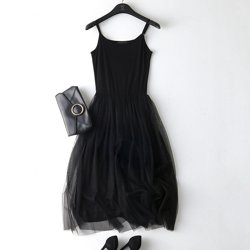 Women's Vest Bottoming Dress Mid-length