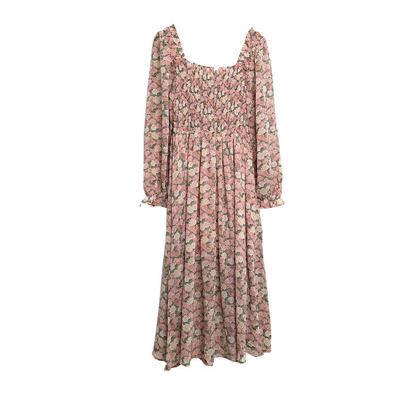 Mid-length Slim Chiffon Midi Skirt Dress