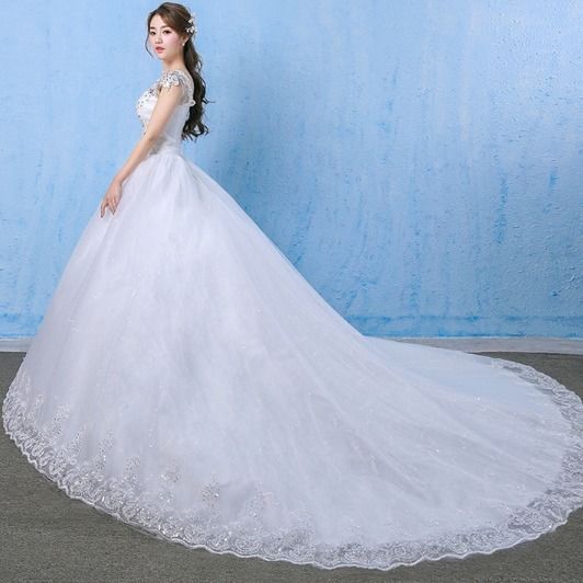 Luxury Wedding Dress With Diamonds Embellished Summer And Spring One-shoulder Wedding Dress