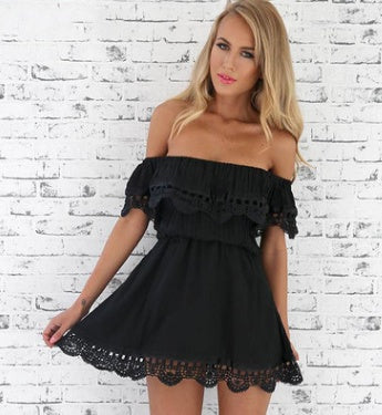 Women's Off Shoulder Lace Dress