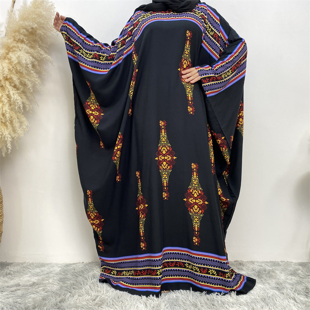 Abaya Sleeves Batwing Multicultural Dress Plus Size Women's Dresses