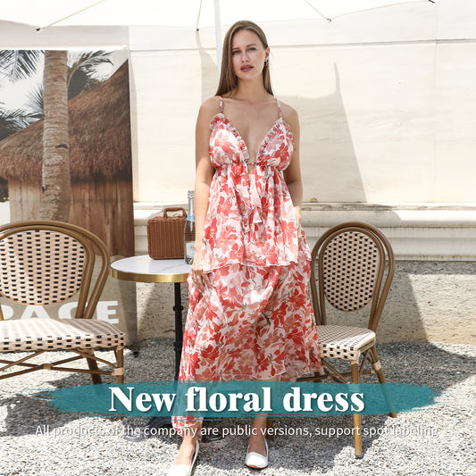 Women's Floral Fashion Simple Dress