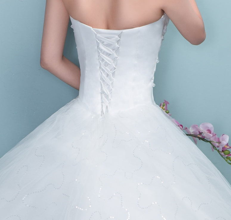 Wedding Dress new large tail size wedding dress