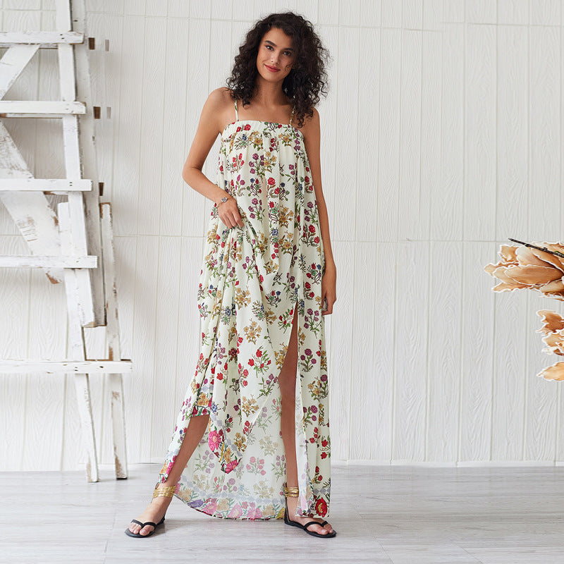Baggy Floral Print Dress