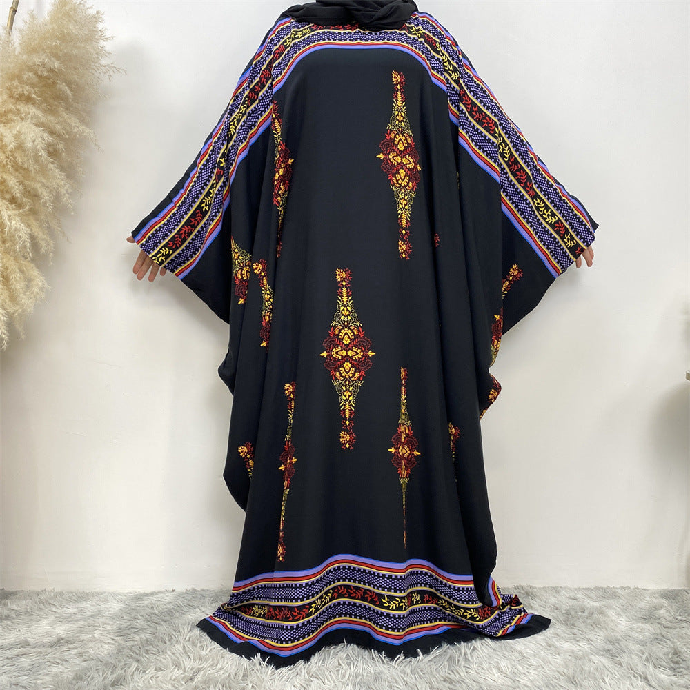 Abaya Sleeves Batwing Multicultural Dress Plus Size Women's Dresses