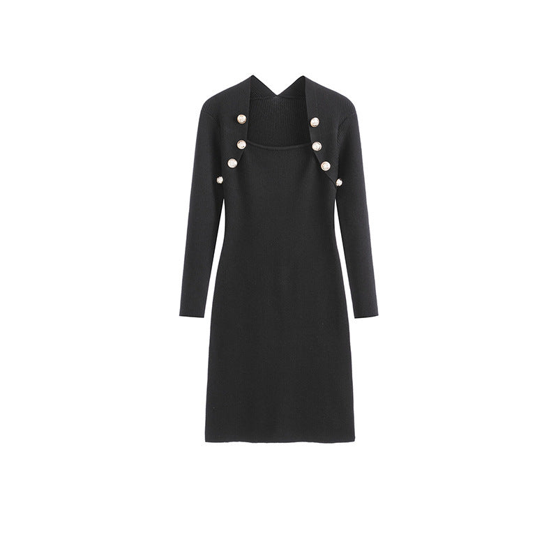 Hepburn Style Little Black Dress Women's Ten Or Three Lines