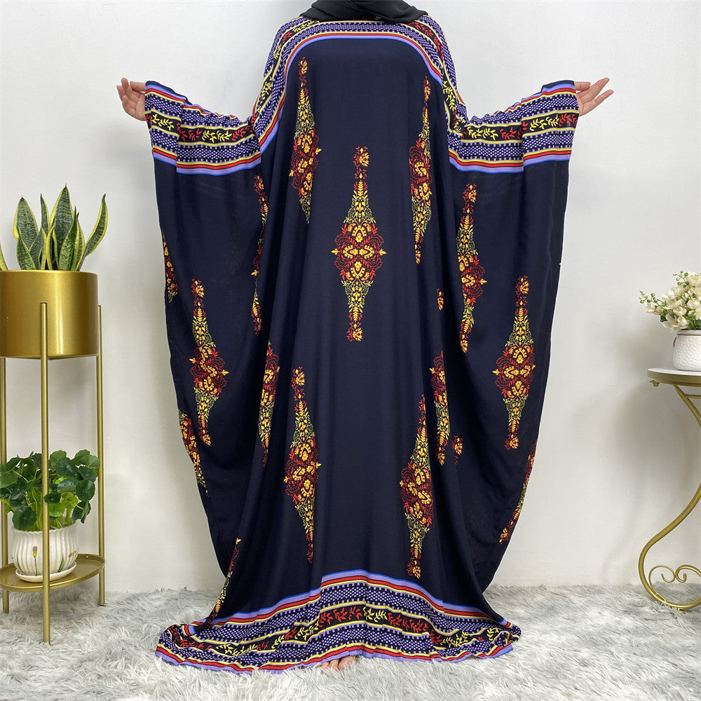 Abaya Sleeves Batwing Multicultural Dress Plus Size Women's Dresses