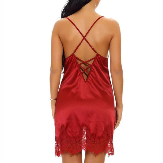 Sexy Criss Cross Back Long Dresses Babydolls