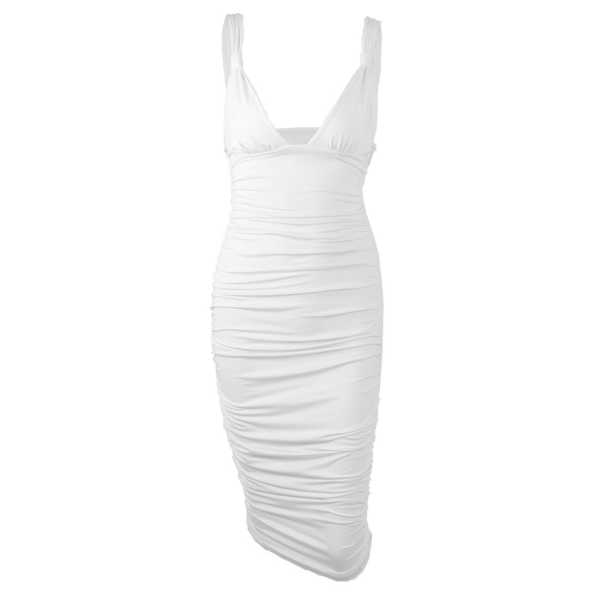 Mid-length pleated dress