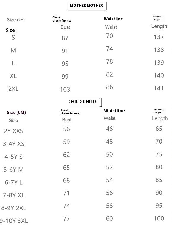 Matching Mommy and Me Dresses - Casual Mother-Daughter Outfits for Spring & Summer | White, Black, Tie-Dyed | Sizes XS-2XL
