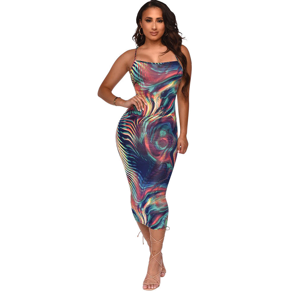 Digital Printing Tight One-step Skirt