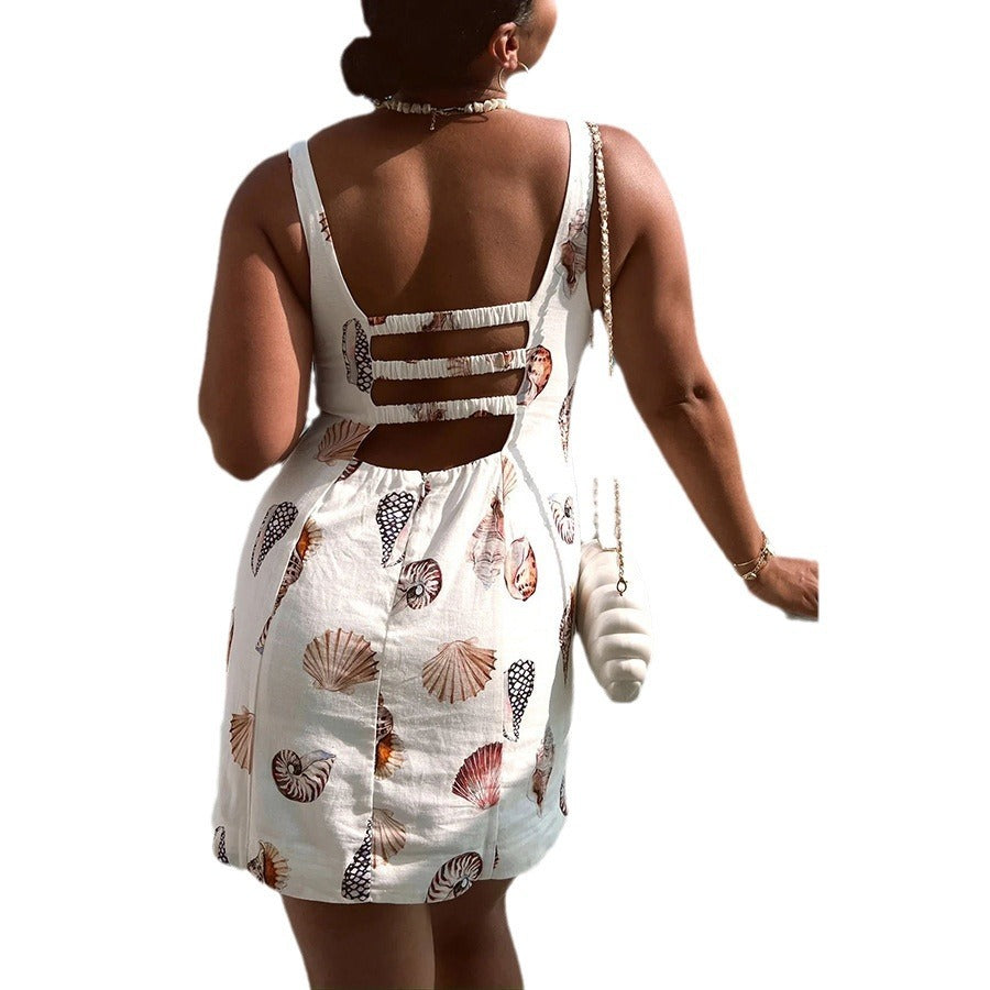 Fashion Printing Dress Fashion Women's Wear