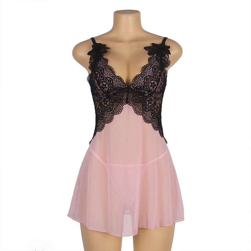 Women's Fashion Casual Seduction Braces Nightdress