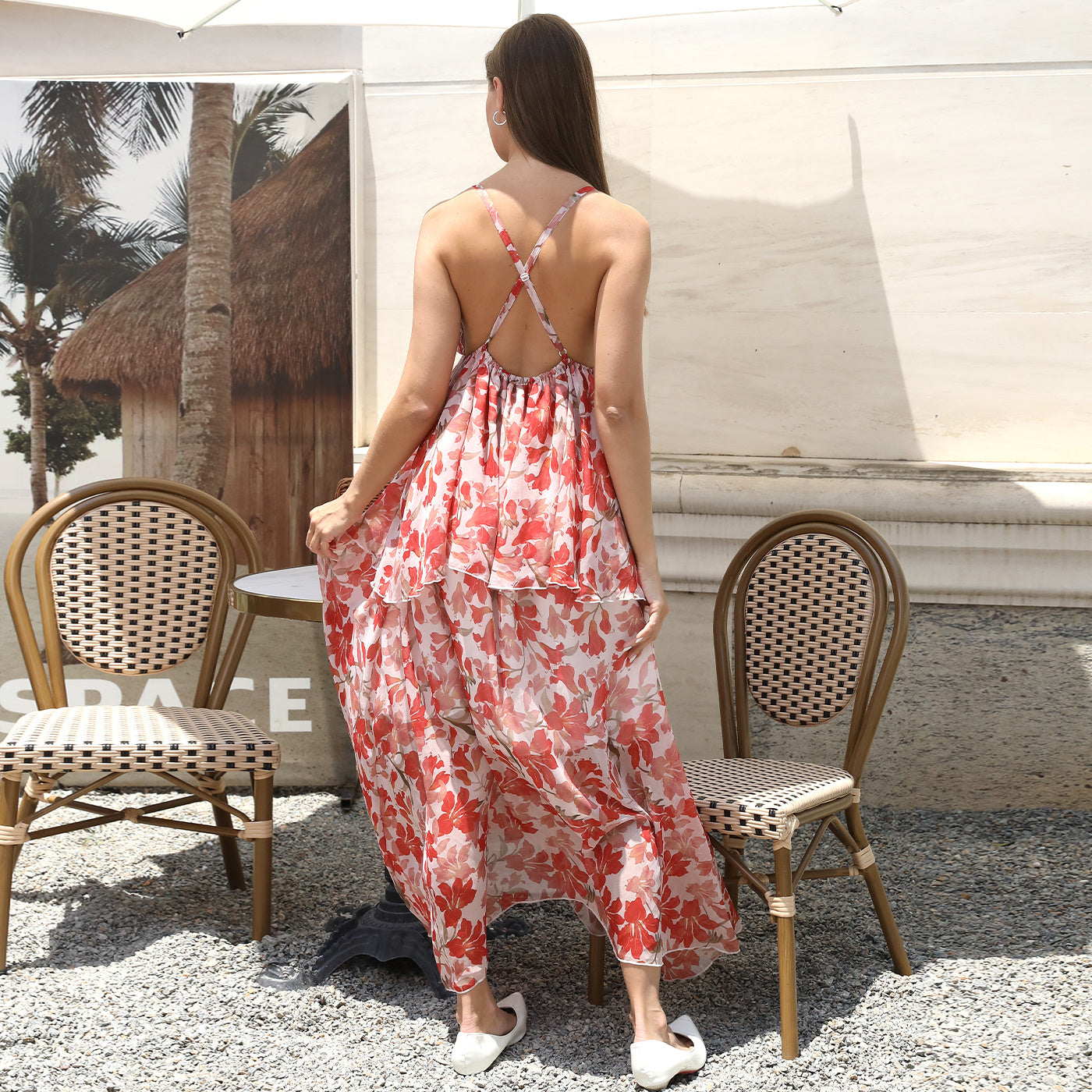 Women's Floral Fashion Simple Dress