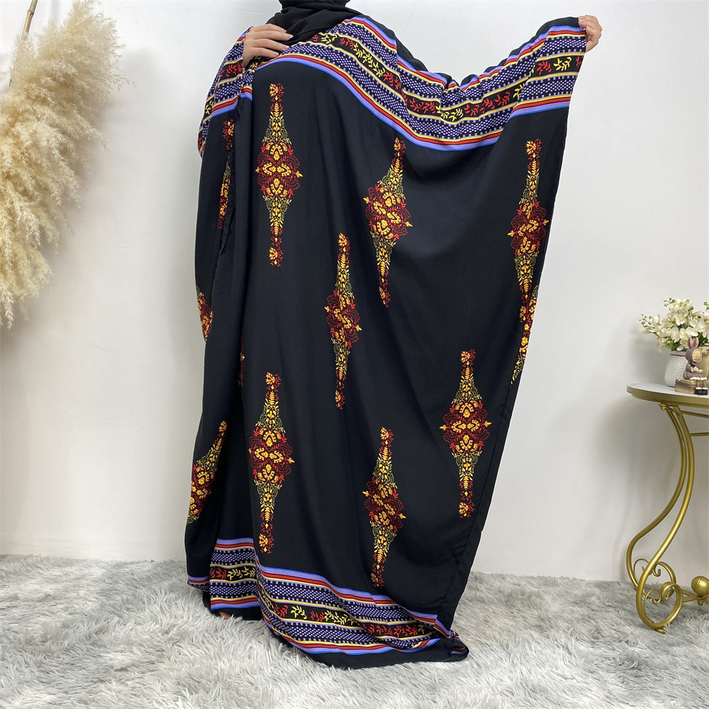 Abaya Sleeves Batwing Multicultural Dress Plus Size Women's Dresses