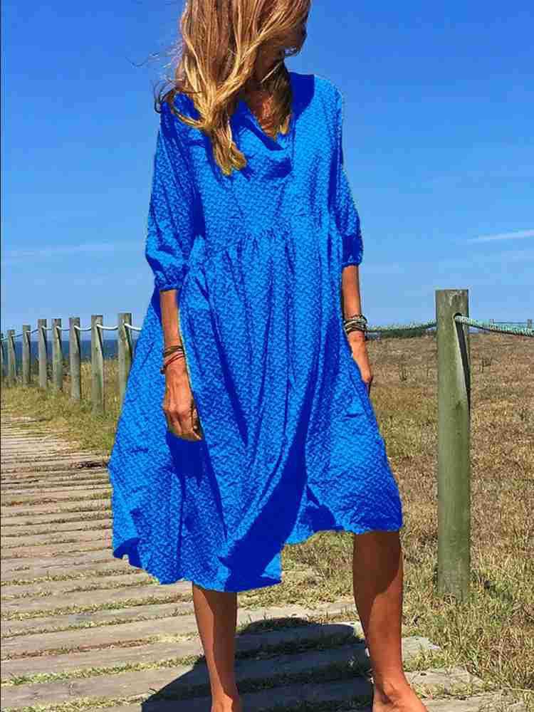 Long sleeve V-neck dress
