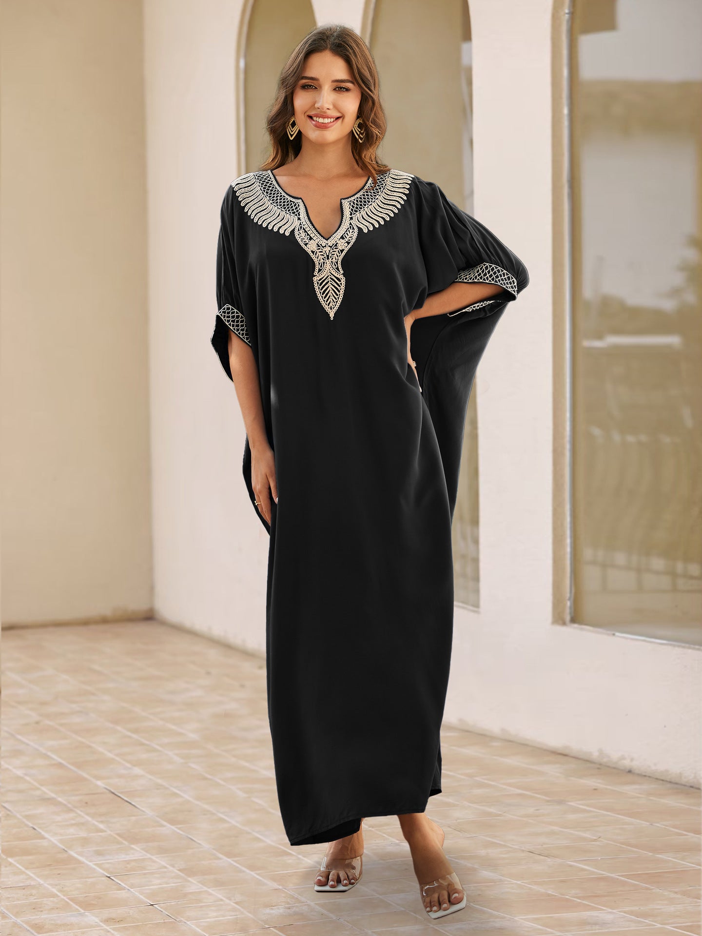 Women's Rope Embroidered Vacation Beach Blouse