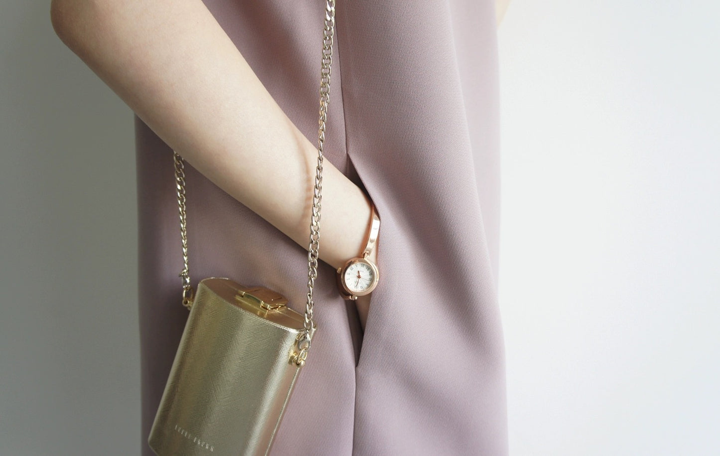 Fog Purple Minimalist Sleeveless Dress