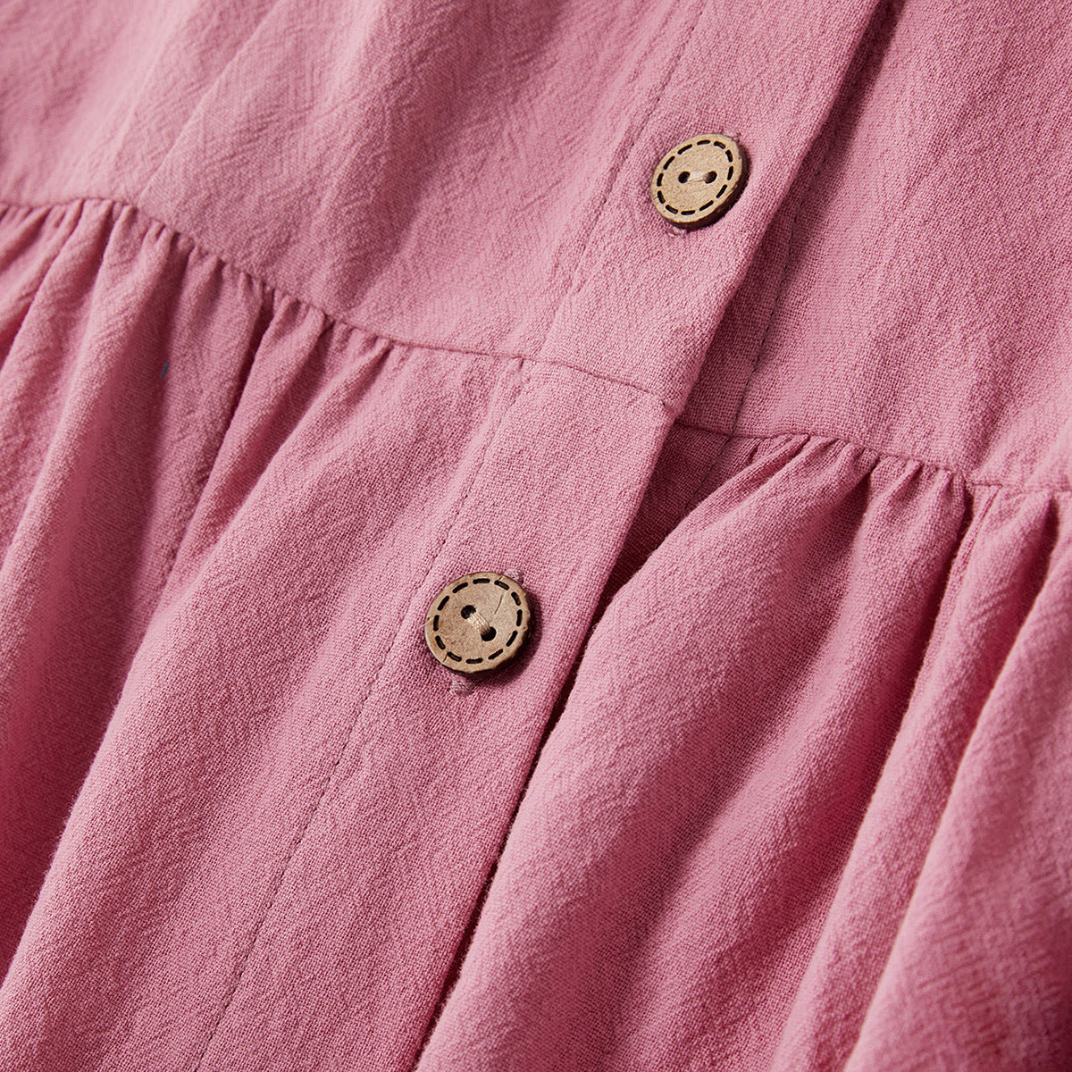Pure Color Sling Dress Mother And Daughter Parent-child Wear