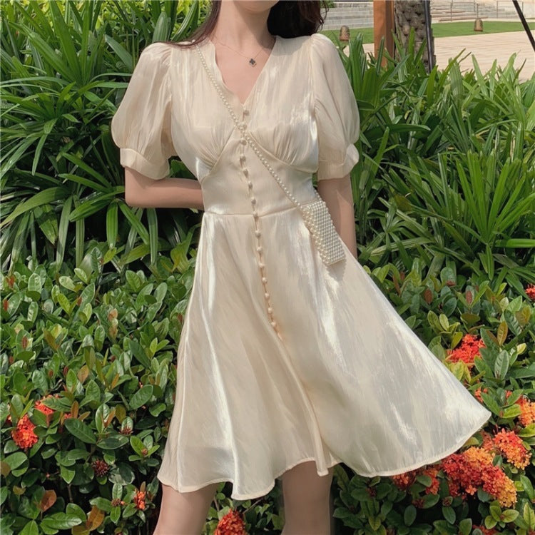 Chiffon Large Size Thin Summer Short Sleeve Dress