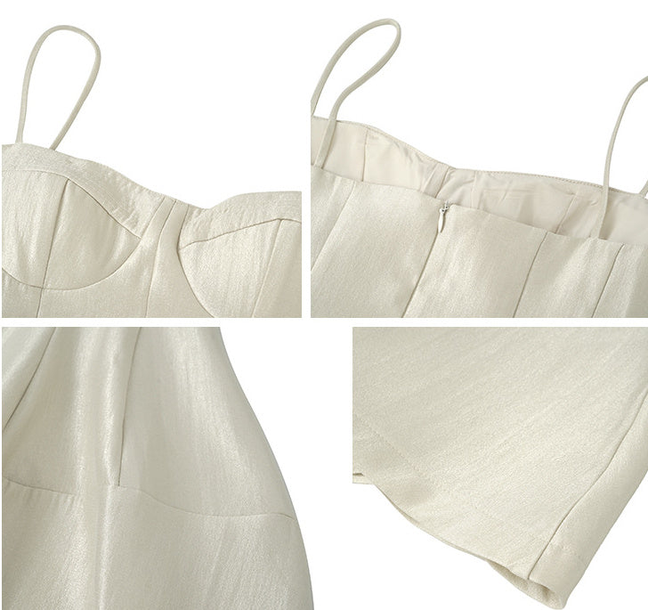 Women's Long Large Hem Off-the-shoulder Sling Dress