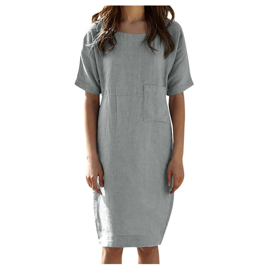 Cotton and linen dress