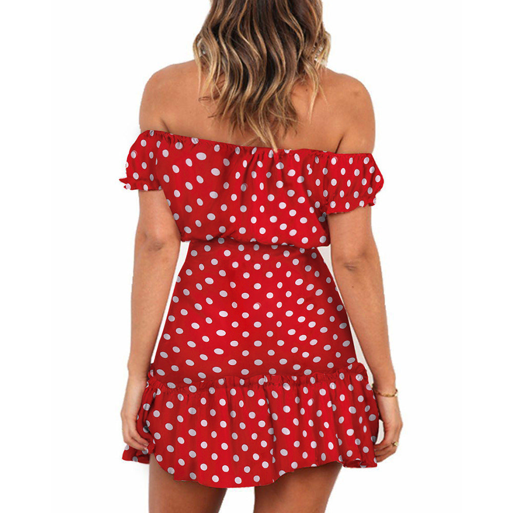 Floral floral tube top shoulder dress