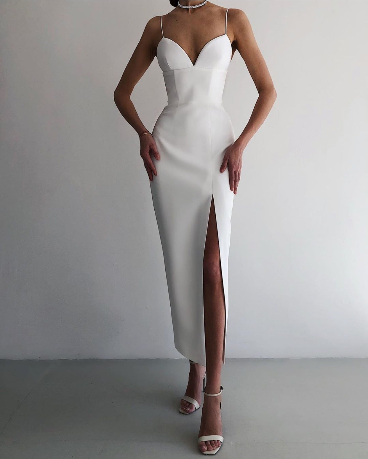 Waist suspender dress