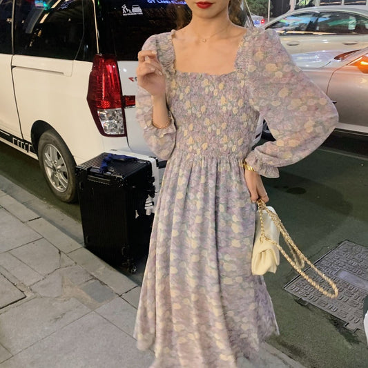 Mid-length Slim Chiffon Midi Skirt Dress