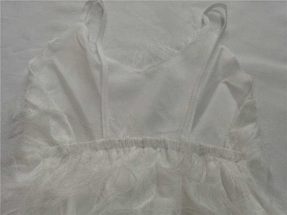 Parent-Child Dress Summer White Backless Mother And Daughter Skirt Fairy