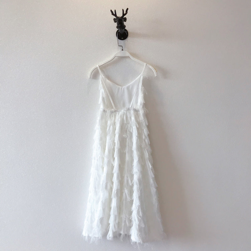 Parent-Child Dress Summer White Backless Mother And Daughter Skirt Fairy