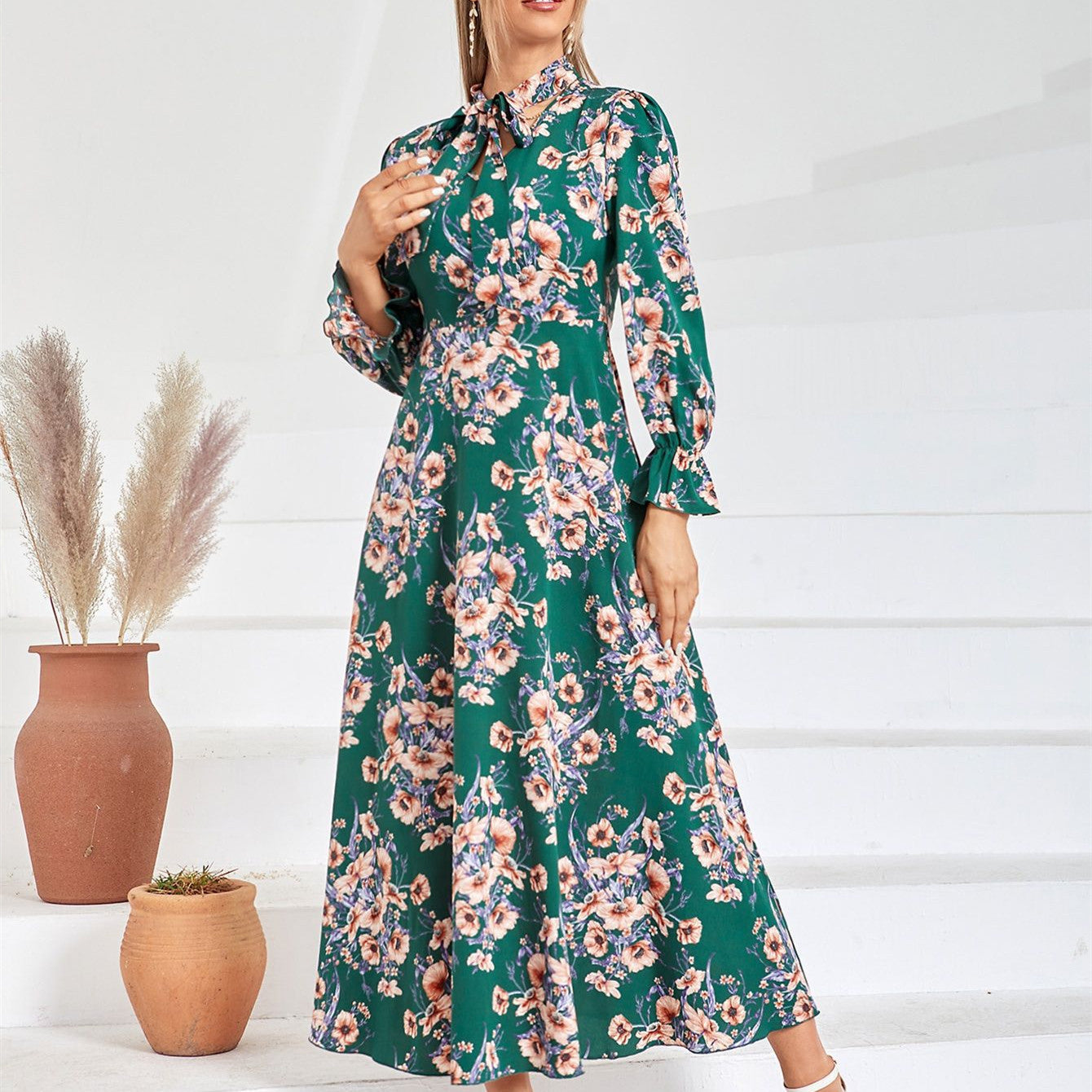 Women's Fashionable Casual Elegant High Waist Dress