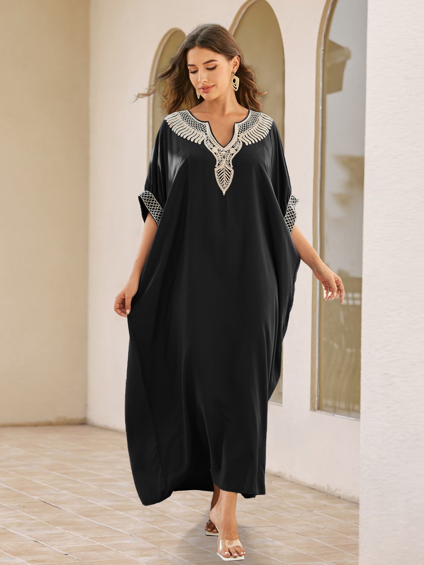 Women's Rope Embroidered Vacation Beach Blouse