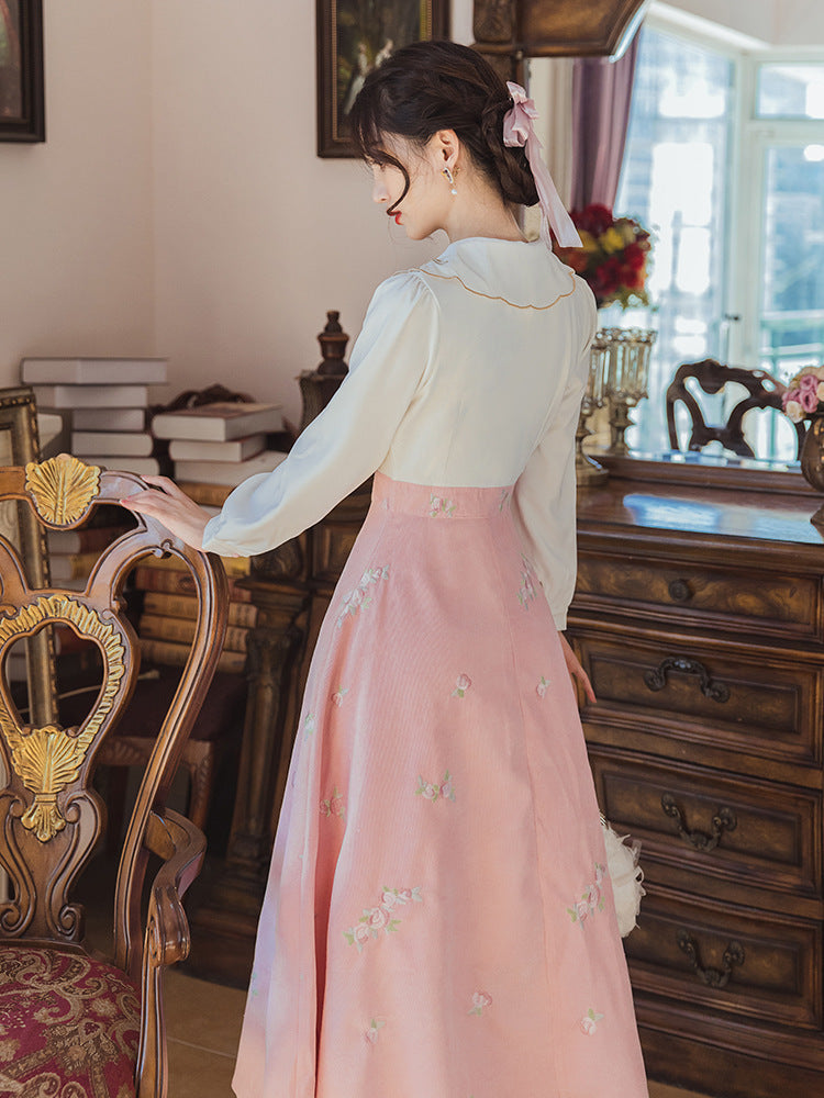 Early Autumn Women's New Clothing Retro French Romantic Pastoral Style Fairy Dress