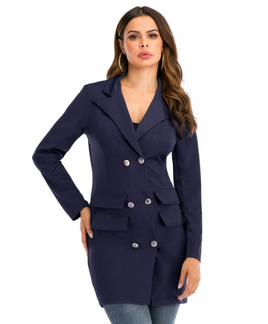 Women's solid color dress