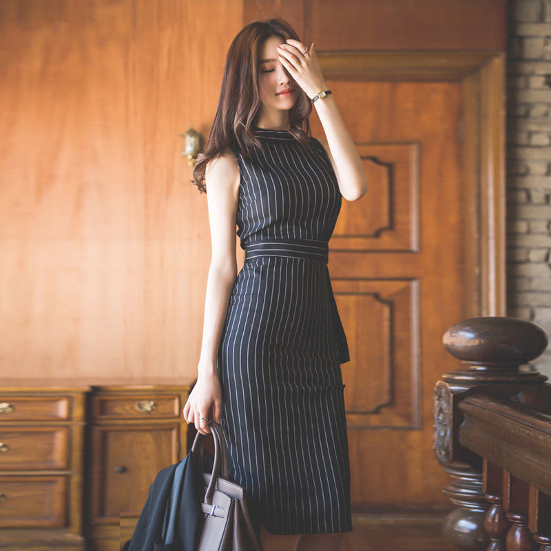 Women Black Office Dress