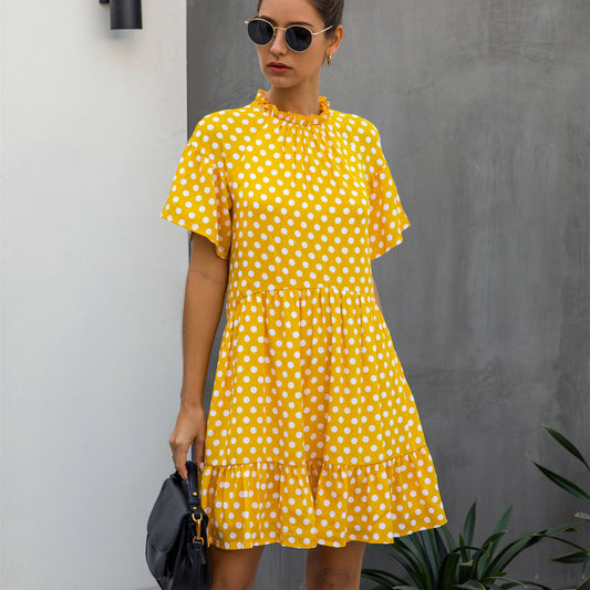 Summer Fashion Polka Dot Women's Clothing Dress