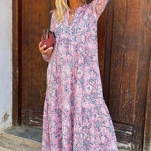 Women's Fashion Loose V-neck Dress