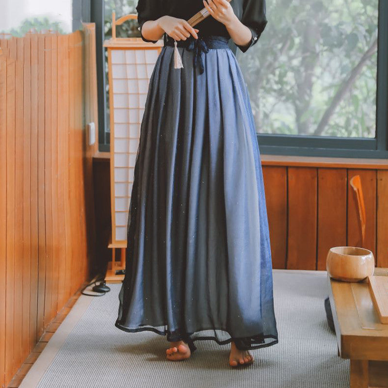 Women's Fashion Casual Vintage Dresses Two-piece