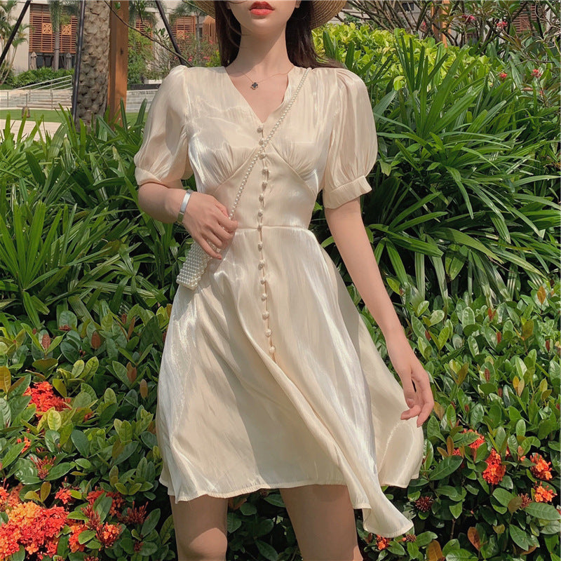 Chiffon Large Size Thin Summer Short Sleeve Dress