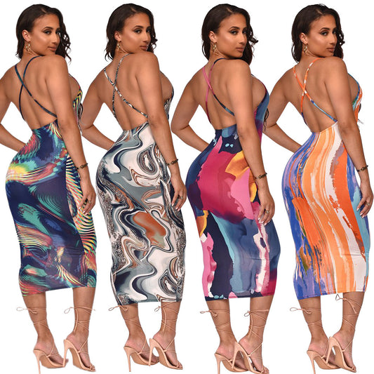 Digital Printing Tight One-step Skirt