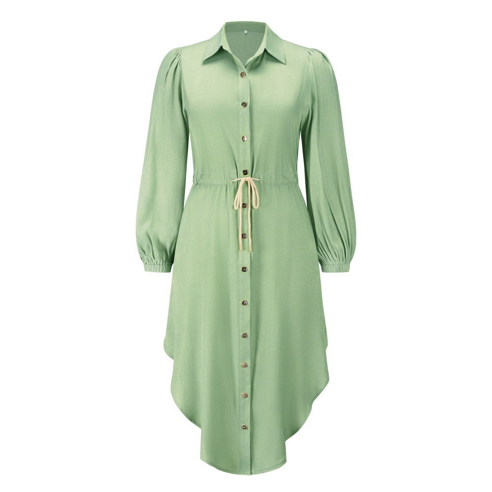 Women's Fashion Temperament Mid-length Shirt Dress