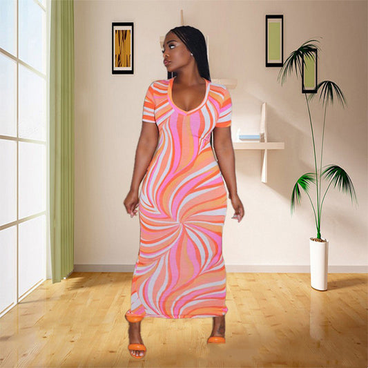 European And American Vortex Dress Fashion