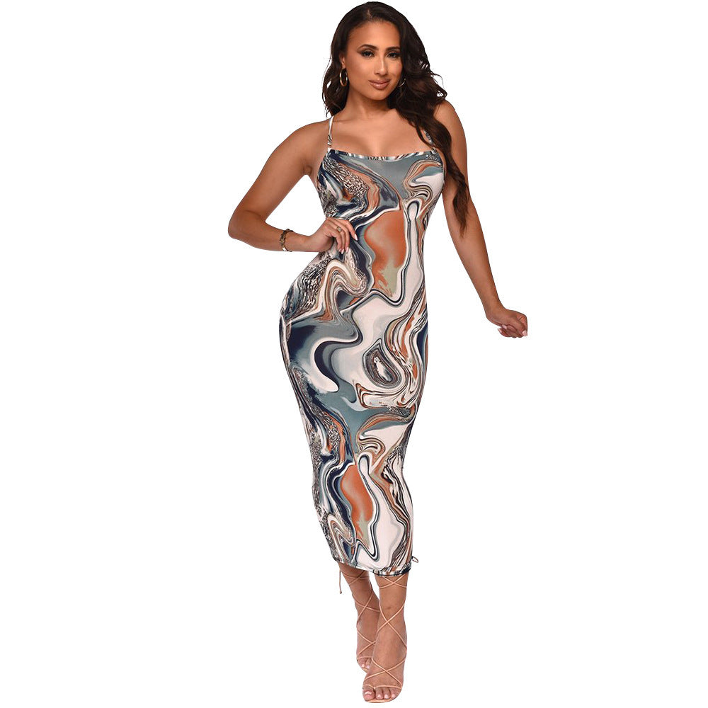 Digital Printing Tight One-step Skirt